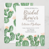 Cactus succulent bruiloft vrijgezellenfeest uit te kaart (Voorkant / Achterkant)