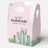 Cactus Succulent Desert Bachelorette Roze Bedankdoosjes (Geopend)