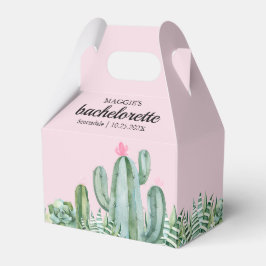 Cactus Succulent Desert Bachelorette Roze Bedankdoosjes