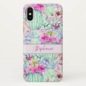 Cactus Succulent Floral Foliage gepersonaliseerd Case-Mate iPhone Case (Achterkant)