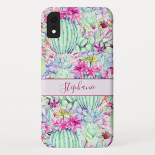 Cactus Succulent Floral Foliage gepersonaliseerd Case-Mate iPhone Case
