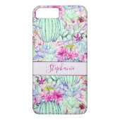 Cactus Succulent Floral Foliage gepersonaliseerd Case-Mate iPhone Case (Achterkant)