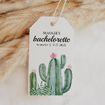 Cactus Succulent Flower Bachelorette Favor Cadeaulabel<br><div class="desc">Prachtige cactus en sappige waterverf kunstwerken in groen en roze met elegante, maar vriendelijke lettertypen zetten de toon voor je meisjes weekend in de woestijnzon! Deze zijn perfect voor een feestdag of evenement voor meisjes in het weekend. Doe kits met hangover, gunsten, welkomstzakken en nog veel meer! Pas of geef...</div>