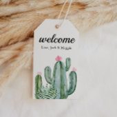 Cactus Succulent Flower Wedding Welcome Bag Favor Cadeaulabel