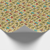 Cactus Succulent: Hand getrokken schets Cadeaupapier (Hoek)