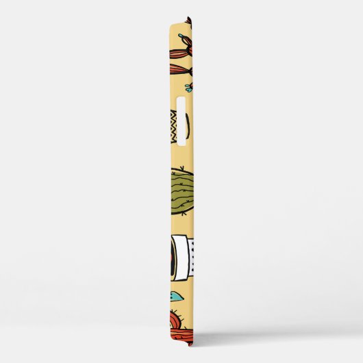 Cactus Succulent: Hand getrokken schets Case-Mate iPhone Case (Achterkant / Rechts)