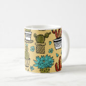 Cactus Succulent: Hand getrokken schets Koffiemok (Voorkant rechts)