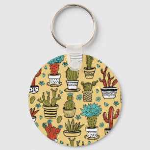 Cactus Succulent: Hand getrokken schets Sleutelhanger