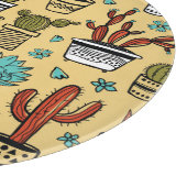 Cactus Succulent: Hand getrokken schets Snijplank (Hoek)