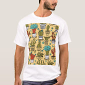 Cactus Succulent: Hand getrokken schets T-shirt (Voorkant)