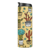Cactus Succulent: Hand getrokken schets Thermosbeker (Geroteerd rechts)