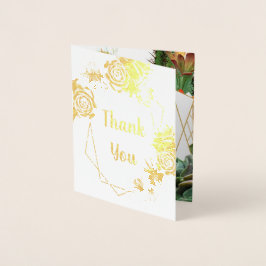 Cactus Succulent Koraal Groen Echt Gouden folie Folie Kaarten