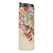 Cactus Succulent Monogram Thermal Tumbler Thermosbeker (Geroteerd rechts)