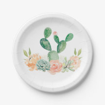 Cactus Succulent Papier Bord Baby shower of Bruids