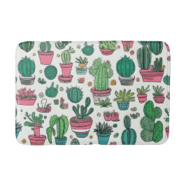 Cactus Succulent Pattern Badmat