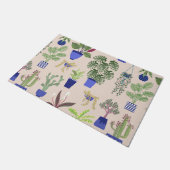 Cactus Succulent Pattern Deurmat (Schuin)