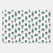 Cactus Succulent Pattern Inpakpapier Vel (Voorkant 2)
