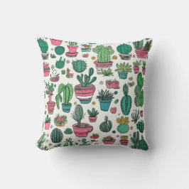 Cactus Succulent Pattern Kussen