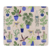 Cactus Succulent Pattern Snijplank (Voorkant)