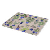 Cactus Succulent Pattern Snijplank (Hoek)