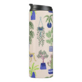 Cactus Succulent Pattern Thermosbeker (Geroteerd rechts)