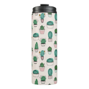 Cactus Succulent Pattern Thermosbeker