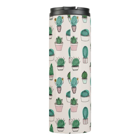 Cactus Succulent Pattern Thermosbeker (Achterkant)