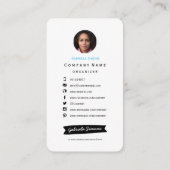 Cactus Succulent Pattern | VISITEKAARTJES (Achterkant)