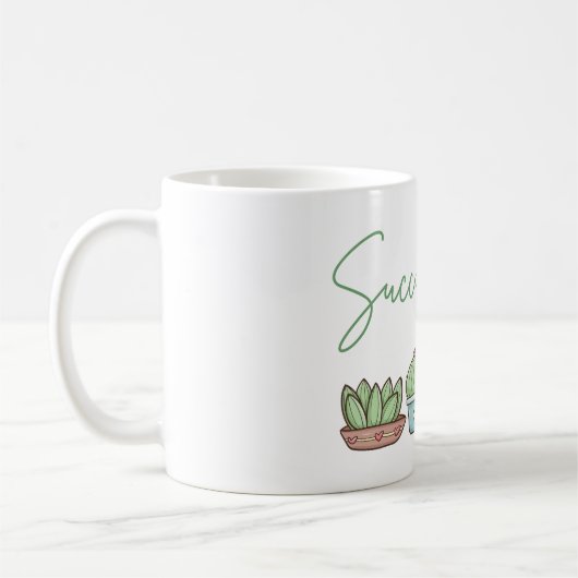 Cactus Succulent Plant Koffiemok (Links)