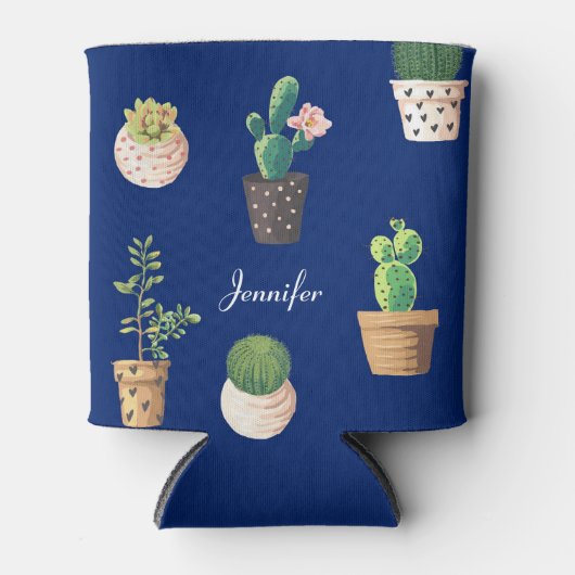 Cactus Succulent Plant Personalized Koelbox Blikjeskoeler (Voorkant)