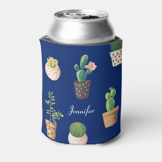 Cactus Succulent Plant Personalized Koelbox Blikjeskoeler (Blikje Achterkant)