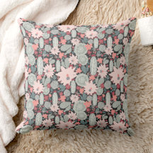 Cactus Succulent Planten in Pinks Mint Pattern