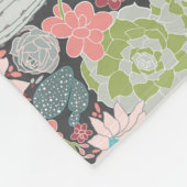 Cactus Succulent Planten Patroon Fleece Deken (Hoek)