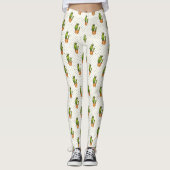 Cactus & Succulent Polk Dot Patroon 3 Leggings (Voorkant)