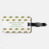 Cactus & Succulent Polk Dot Pattern Bagagelabel (Achterkant horizontaal)