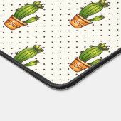 Cactus & Succulent Polk Dot Pattern Bureaumat (Hoek)