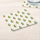 Cactus & Succulent Polk Dot Pattern Kartonnen Onderzetters (Schuin)