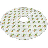 Cactus & Succulent Polk Dot Pattern Kerstboom Rok (Gekanteld)
