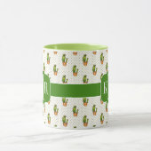 Cactus & Succulent Polk Dot Pattern Mok (Midden)