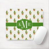 Cactus & Succulent Polk Dot Pattern Muismat (Met muis)