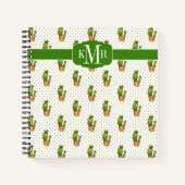 Cactus & Succulent Polk Dot Pattern Notitieboek (Voorkant)