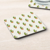 Cactus & Succulent Polk Dot Pattern Onderzetter (Linkerzijde)