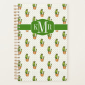 Cactus & Succulent Polk Dot Pattern Planner (Voorkant)