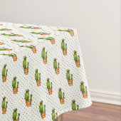 Cactus & Succulent Polk Dot Pattern Tafelkleed (Voorbeeld)
