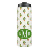 Cactus & Succulent Polk Dot Pattern Thermosbeker (Voorkant)