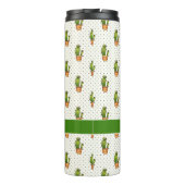 Cactus & Succulent Polk Dot Pattern Thermosbeker (Achterkant)
