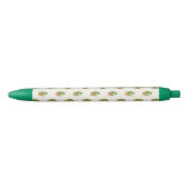 Cactus & Succulent Polk Dot Pattern Zwarte Inkt Pen (Voorkant)
