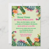 Cactus Succulent Retirement Party Kaart (Voorkant)