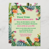 Cactus Succulent Retirement Party Kaart (Voorkant / Achterkant)