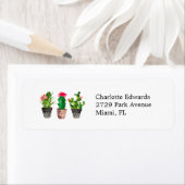 Cactus Succulent Return Address Labels (Insitu)